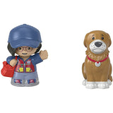 Toy Figure Pack ~ Story Starter Figure Set - HBW64 ~ Mailperson and Brown Dog Figures