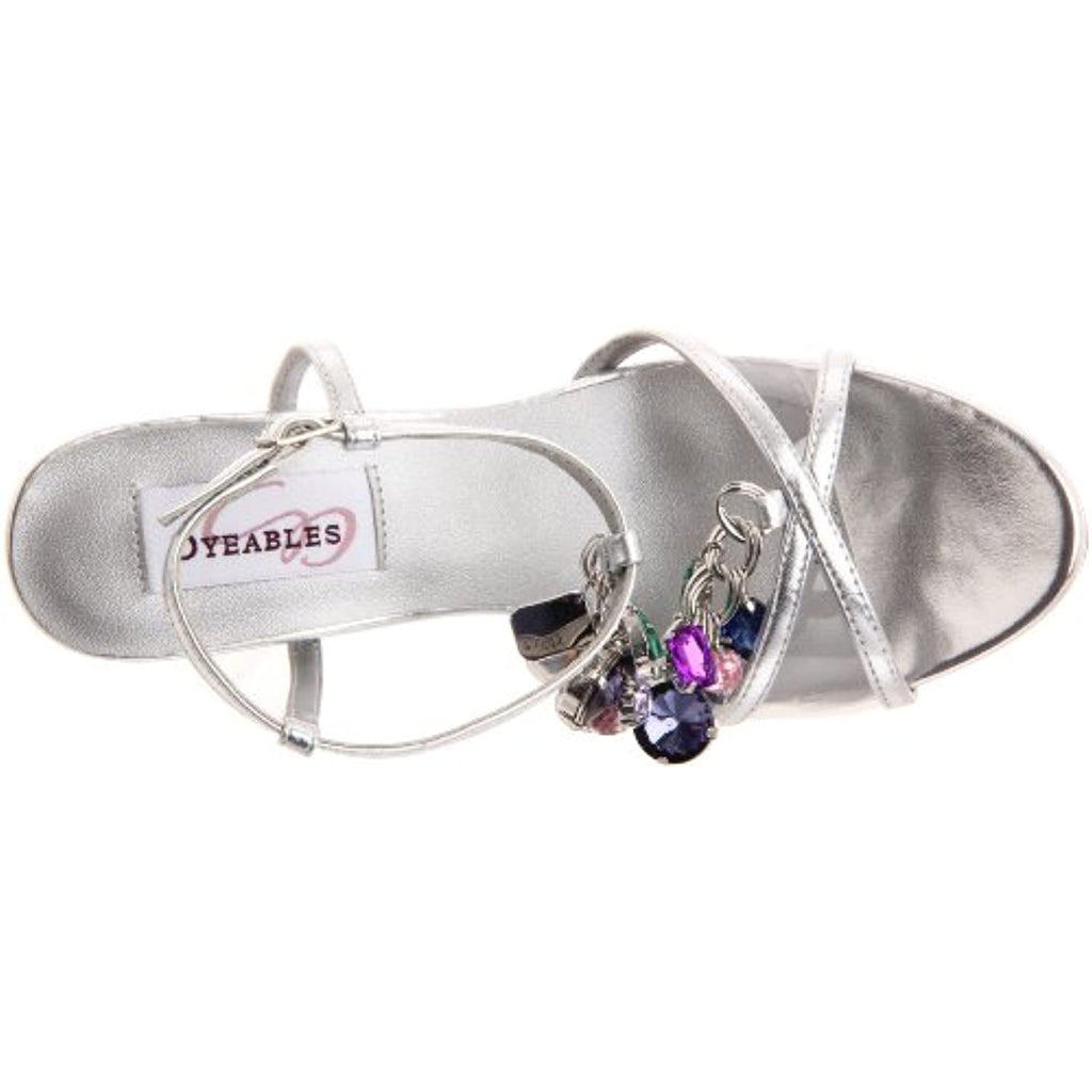 Dyeables Women's Maria Platform Sandal,Silver Metallic,7.5 B US