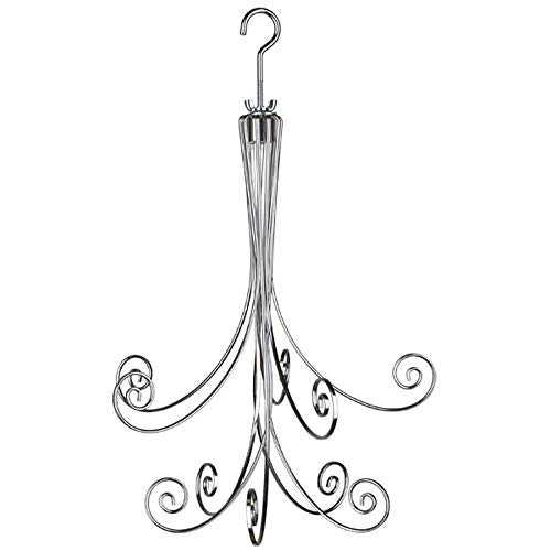 Woodstock Chimes Fiddlehead Two-Tier Hanging Display - Silver