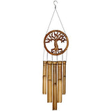 Woodstock Chimes CTOL Original Guaranteed Musically Tuned Chime Asli Arts Collection, Tree of Life Bamboo