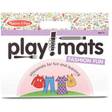 Melissa & Doug Playmats Fashion Fun Take-Along Paper Coloring and Learning Activity Pads (24 Pages)