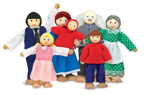 Melissa and Doug Wooden Family Doll Set