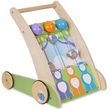 Melissa & Doug First Play Wooden Ring and Ding Forest Friends Push Toy with Bells