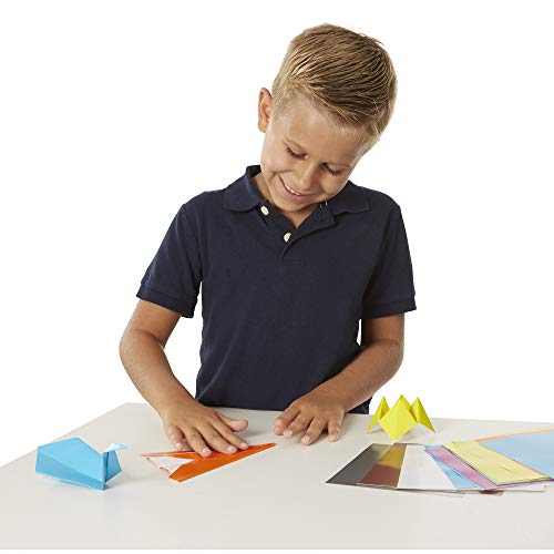 Melissa & Doug Origami Paper With 51 Sheets (6 x 6 Inches, Great Gift for Girls and Boys - Best for 5, 6, 7, 8, 9 Year Olds and Up)