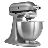 KitchenAid KSM75SL Classic Plus 4.5-Qt. Tilt-Head Stand Mixer, Silver