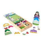 Melissa & Doug Princess & Horse Magnetic Dress-Up Wooden Dolls Pretend Play Set (35 pcs)