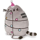 GUND Pusheen Holiday Xmas Light Up LED Plush Stuffed Animal Cat