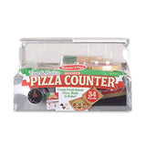 Melissa & Doug Top and Bake Wooden Pizza Counter Play Food Set (Pretend Play, Helps Support Cognitive Development, 34 Pieces, 7.75" H x 9.25" W x 13.25" L)