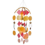 Woodstock Asli Arts Collection, Yellow, Gold & Red Capiz Chime