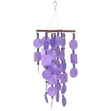 Woodstock Chimes - The ORIGINAL Guaranteed Musically Tuned Chime, Asli Arts Collection, Capiz - Purple