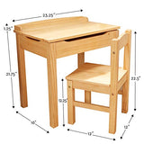 Melissa & Doug Childs Lift-Top Desk & Chair (Kids Furniture, Honey, 2 Pieces, 16.1 H x 23.6 W x 23.2 L)