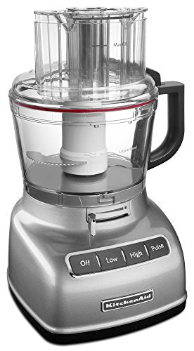 KitchenAid KFP0933CU 9-Cup Food Processor with Exact Slice System, Contour Silver