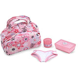Melissa & Doug Bundle 2 Items Mine to Love Mariana 12-Inch Poseable Baby Doll with Romper and Hat Mine to Love Doll Diaper Changing Set with Bag, Wipes, Accessories (7