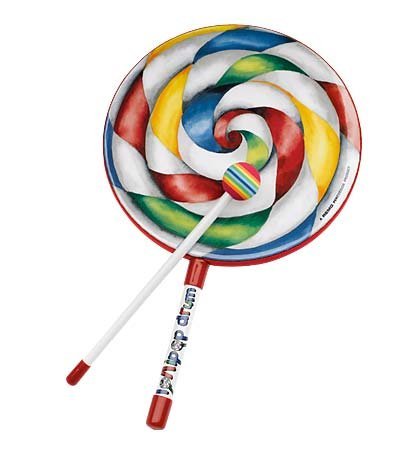 Kid's Colorful Giant Lollipop Drum with Mallet by Woodstock Percussion