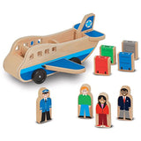 Melissa & Doug Wooden Airplane Classic Toy + Free Scratch Art Mini-Pad Bundle [93941]