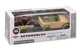 Automoblox Collectible Wood Toy Cars and Trucks—Mini X10 Timber Pack with Trailer and Motorcycle (SUV Compatible with other Mini and Micro Series Vehicles)