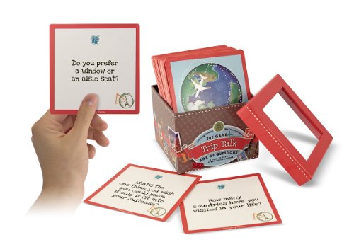 Melissa & Doug Trip Talk Box of Questions Travel Game - 45 Conversation Starters, 25 Quiz Cards