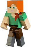 Mattel FLC72 Minecraft Alex Action Figure Large Scale, 8.5"