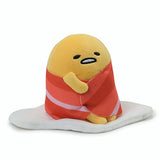 GUND Sanrio Gudetama The Lazy Egg with Bacon Blanket Stuffed Animal Plush, 4.5"