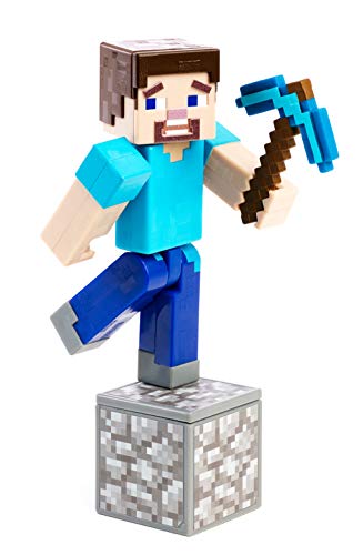 Minecraft 3.25-in Comic Maker Steve Figure, Accessories, and Free Comic Book App, Activity Toy for Boys and Girls Ages 6 and Older, Based on Minecraft Video Game