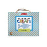Melissa & Doug Natural Play: Play, Draw, Create Reusable Drawing & Magnet Kit  Ocean (42 Magnets, 5 Dry-Erase Markers)