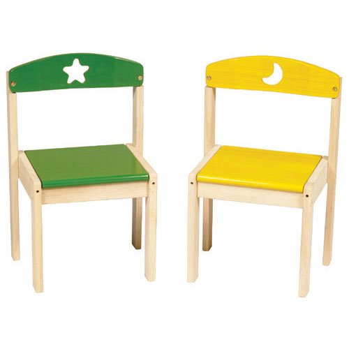 Guidecraft Moon and Stars Extra Kid's Chairs