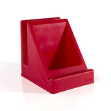 Guidecraft Tabletop Audio Storage Center - Red, Desk Accessories, Tablet Book Stand - Office Product
