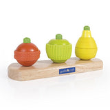 Guidecraft Fruit Stacking, Manipulative Toddler Toy - Kids Early Learning Development Toys