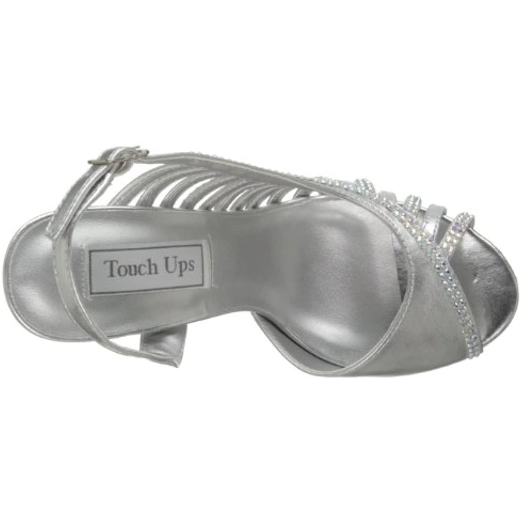 Touch Ups Women's Theresa Silver Metallic D'Orsay 9.5 M