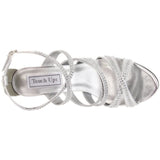 Touch Ups Women's Mitzi Ankle-Strap Sandal,Silver,6 M US