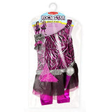 Melissa & Doug Rock Star Role Play Costume Set (4 pcs) - Includes Zebra-Print Dress, Microphone
