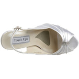 Touch Ups Women's Iris Platform Sandal,White,6 M US