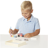 Melissa & Doug Decorate-Your-Own Wooden Craft Kits Set - Race Car and Monster Truck