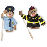 Melissa and Doug Police Officer & FireFighter Puppets