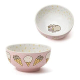 Pusheen by Our Name is Mud Stoneware Ice Cream Snack Bowl, Pink, 2.625"