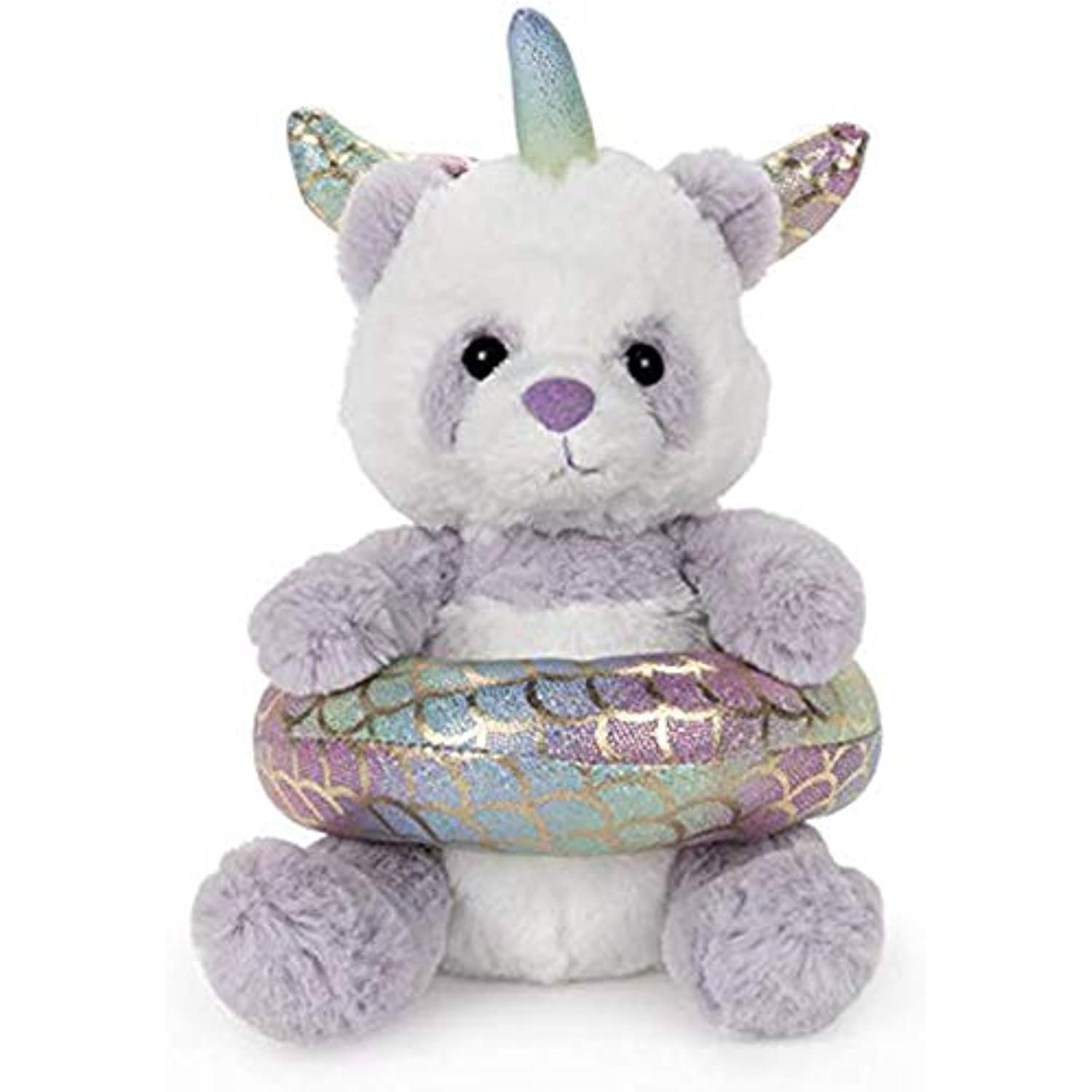 GUND Pandacorn with Mermaid Plush Float Stuffed Animal, Purple Rainbow, 5.5"