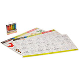 Letters & Words Write-a-Mat w/ Crayon Bundle for Ages 4 to 5+: Alphabets, Phonics & Handwriting - The Straight Edge Series