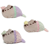 GUND Pusheen Star, Shell, & Spiral Shell Mermaid Stuffed Cat Plushies 7" Bundle