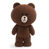 GUND LINE Friends Brown Standing Plush Stuffed Animal Bear, Brown, 14"