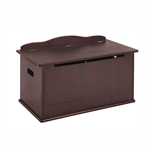 Guidecraft Espresso - Dark Cherry Expressions Toy Box - Trunk & Chest Kids Storage Furniture