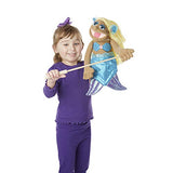 Melissa & Doug Mermaid Puppet with Detachable Wooden Rod for Animated Gestures