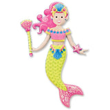 Melissa & Doug Mermaid: Puffy Sticker Play Set & 1 Scratch Art Mini-Pad Bundle (09413)