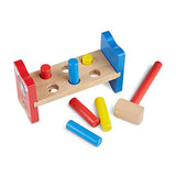 Melissa & Doug Disney Mickey Mouse Clubhouse Wooden Pound-a-Peg Toy With 6 Pegs and 1 Mallet