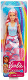 Barbie Doll, Rainbow Princess Look with Extra-Long Pink Hair, Plus Hairbrush, for 3 to 7 Year Olds