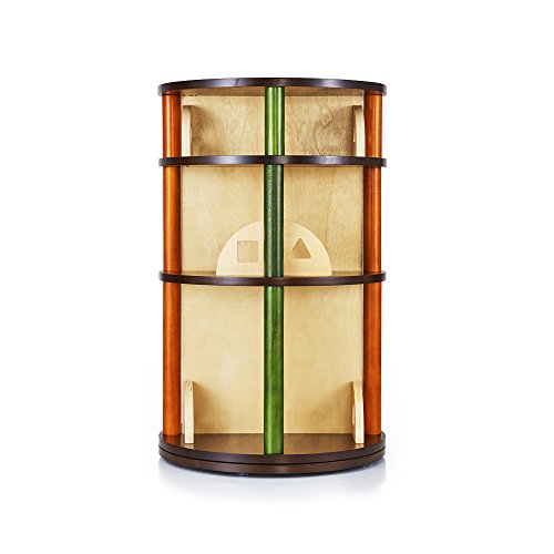 Guidecraft See and Store Media Carousel - Book, Toy Display and Storage, School Wooden Furniture