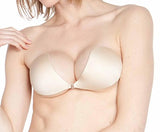 NuBra Women's Seamless Half Cup Bra, Tan, Large