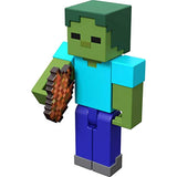 Minecraft Zombie 3.25" scale Video Game Authentic Action Figure with Accessory and Craft-a-block
