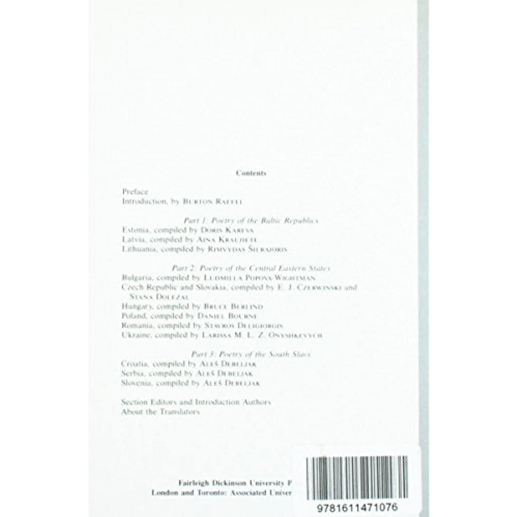 Shifting Borders: East European Poetries of the Eighties