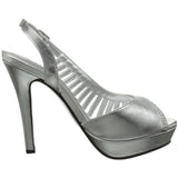 Touch Ups Women's Theresa Silver Metallic D'Orsay 6.5 M