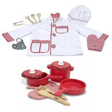 Let's Play Chef Set - Melissa & Doug - Chef Costume with Pots and Pans